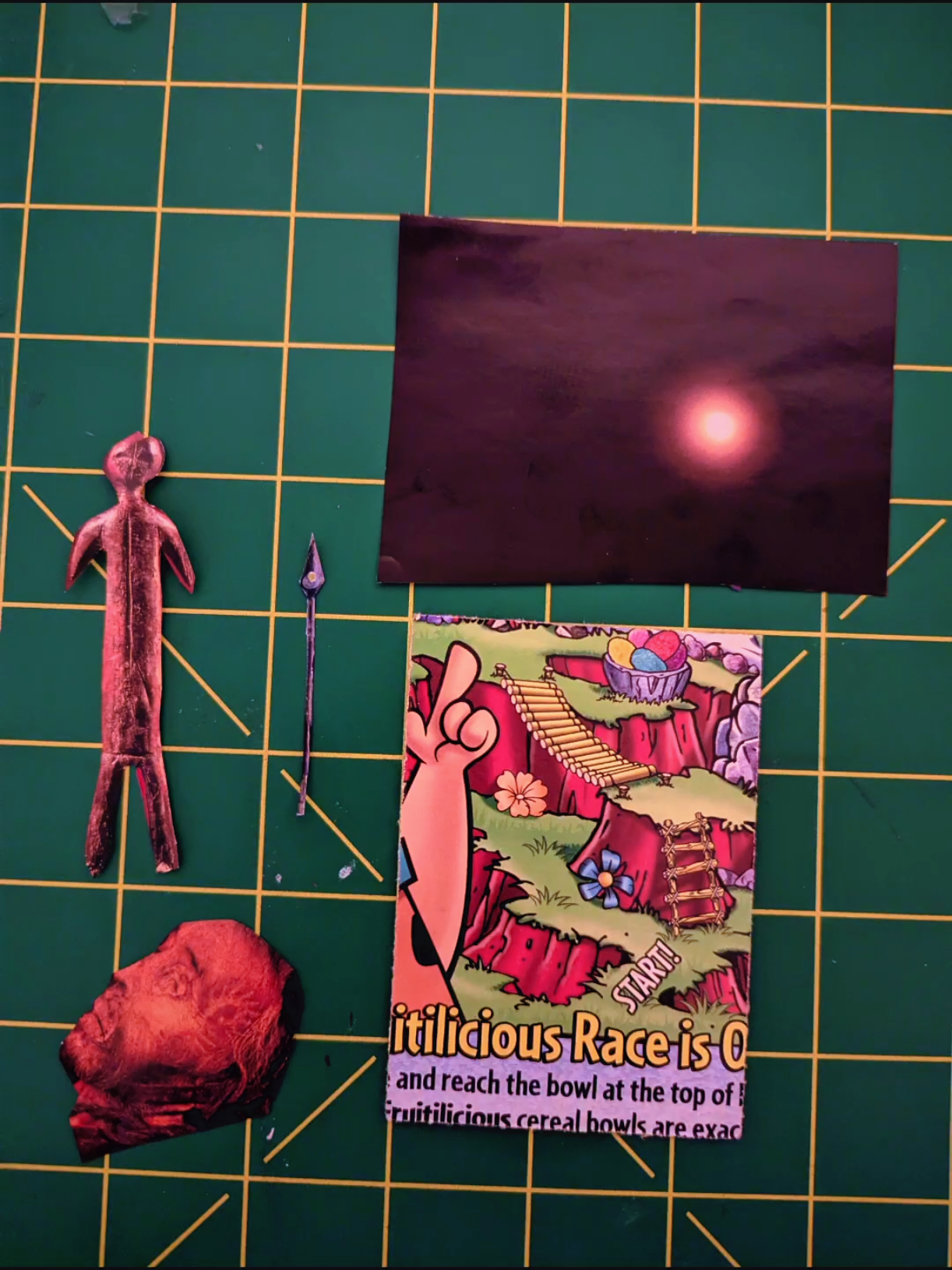 Surreal mixed media Artist trading card up for trade.  #analogcollage  #analogcollageprocess #mixedmediaart #mixedmedia   #surrealcollage 