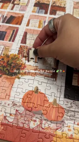 Time to glue and frame this fall vibes book store puzzle 📚🍁🧩 #jigsawpuzzle #fallaesthetic #bookishtiktok #cozyhobbies 