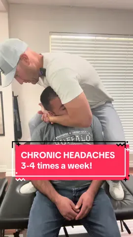 CHRONIC HEADACHES 3-4 times a week! 🤯😫 He’s had the Y-Strap before but never felt that much release! 🙌🏼 BOOK NOW! ☎️949-872-7537 #Headaches #Chiropractic #FYP #ForYou #Relief 