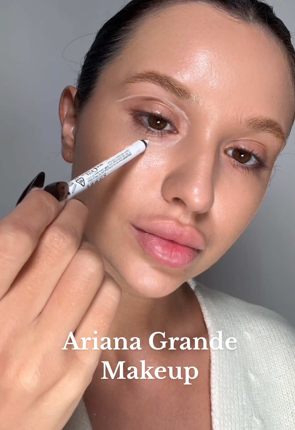 Inspiring by beautiful @arianagrande 🌟🤍 #arianagrandemakeup #makeuptutorial #makeuptok #makeuptrend #MakeupRoutine 