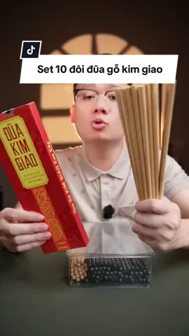 Set 10 đôi đũa gỗ kim giao