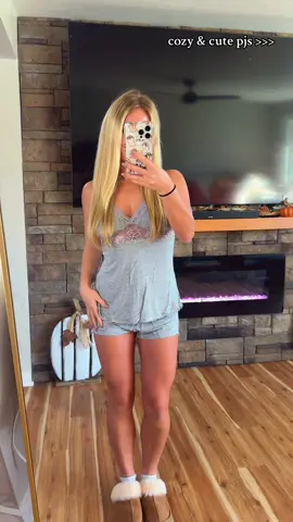 wearing a size small @Avidlove Nightwear 🩶 #pajamas #comfy #pjs #avidlove #fashion 