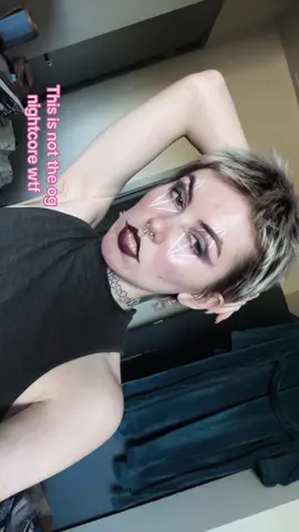 Why does it sound like a knock off vocaloid #30daysofhalloween #makeupartist  