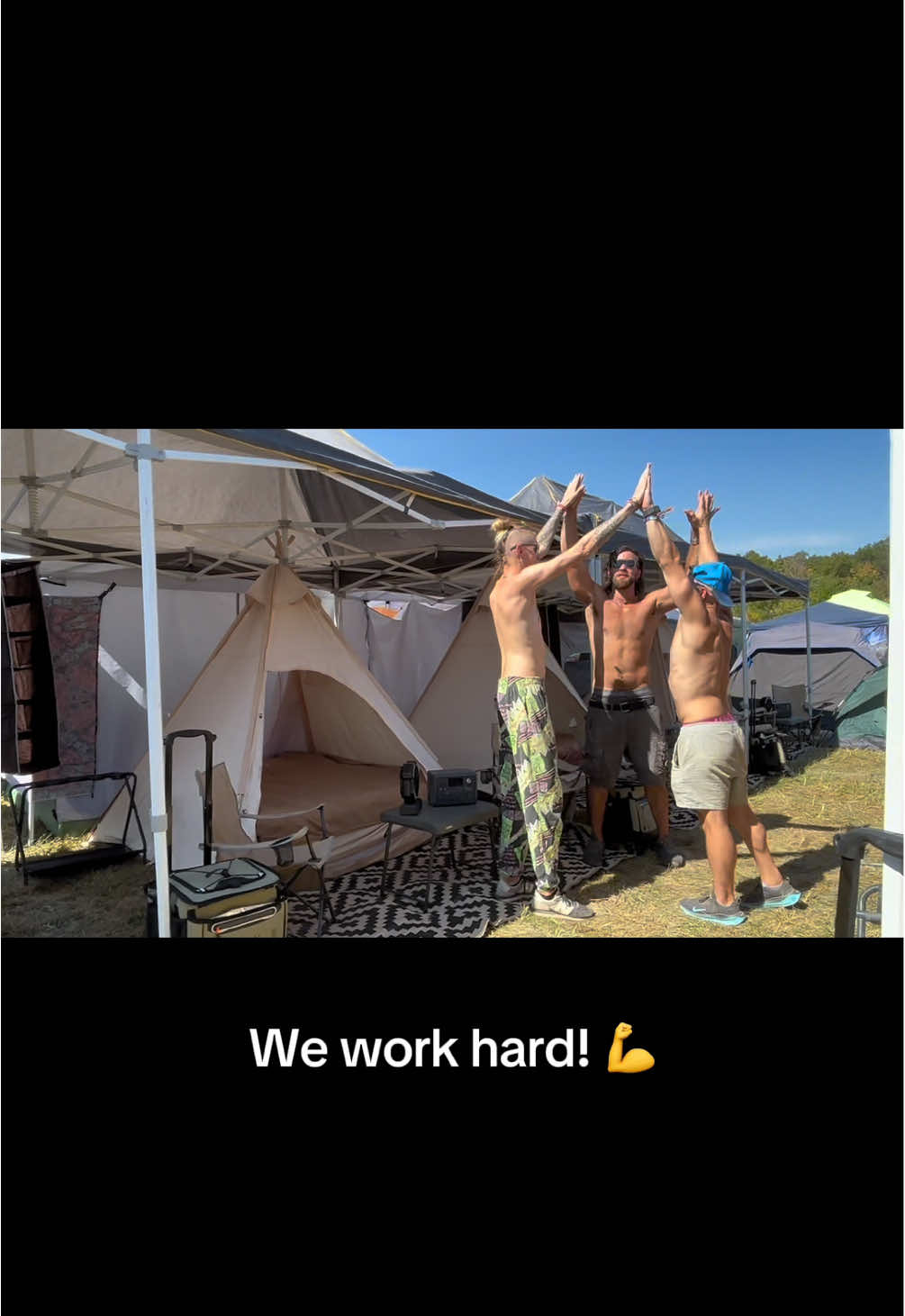 The final product is always worth the hard work 🫶 Let us pack heavy so you can pack light! 💫 Head to our website to book for Hulaween! 👻 #hulaween #festival #festivalcamping #bestintents #glamping 
