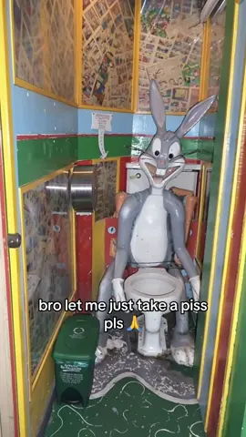 wtf happened  #BugsBunny #bathroom #scary #scarytok #liminalspaces 