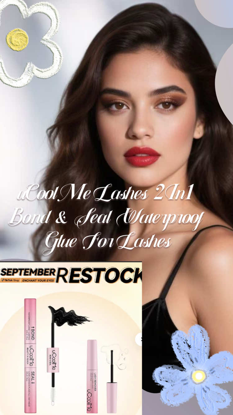 [Upgrade New] uCoolMe Lashes 2In1 Bond & Seal Waterproof Glue For Lashes Cluster Strong Hold For Beginner Friend Makeup Glue & Remover#fyp #tiktokshop 