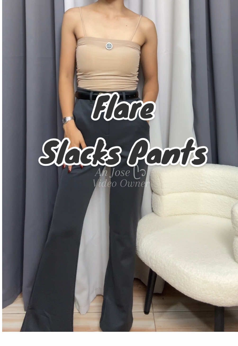 Flare Slacks perfect for office girls! #slacks #slackslimfit #flaredpants #pants 