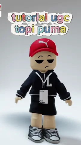tutorial ugc topi puma dengan gampang #roblox #ugcroblox #ugcgratis #robloxfyp #ugc 
