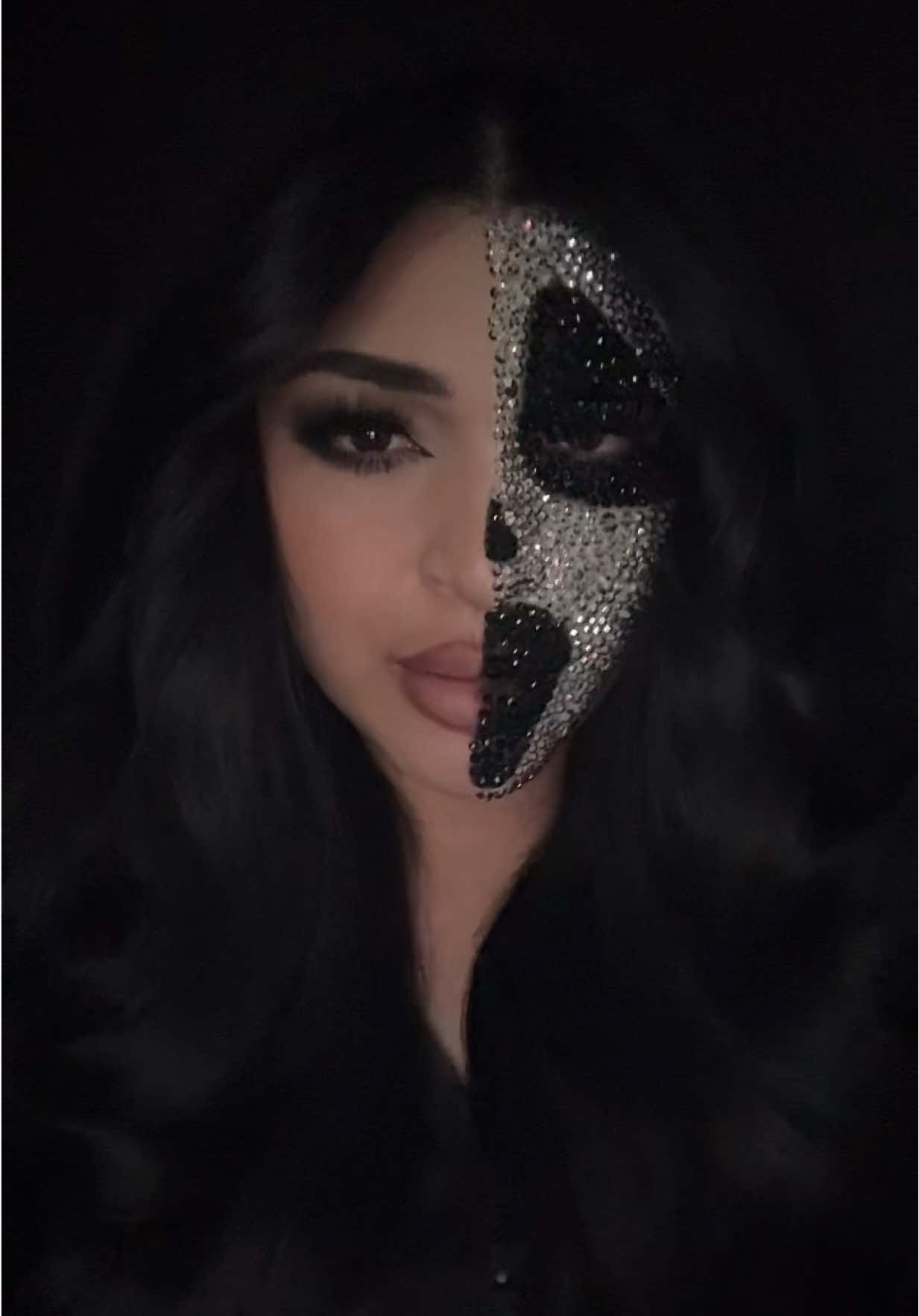 Ghostface makeup 🖤#ghostface #halloween #makeup 
