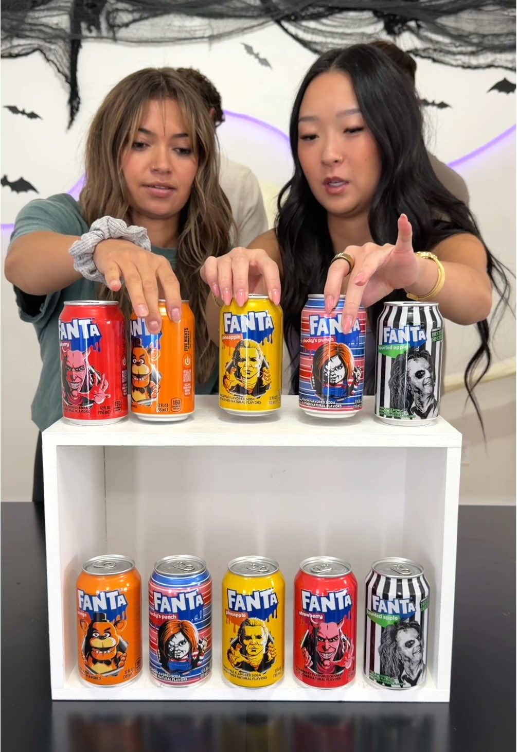 First to Match the Halloween Drinks Wins! 👻 Girls vs Boys #halloween #game #challenge 
