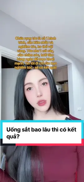 Bạn kiên trì, nghiêm túc, ko bỏ cuộc bạn sẽ chữa đc rụng tóc như tôi. Đừng nản vì cơ thể là của mình, phải yêu thương nâng niu mỗi ngày.#rungtoc#kientrisethanhcong #yeubanthan 