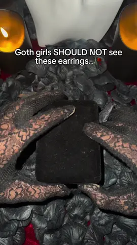 Were my earrings worth seeing?✨ #goth #alternative #grunge #jewelry #piercing 