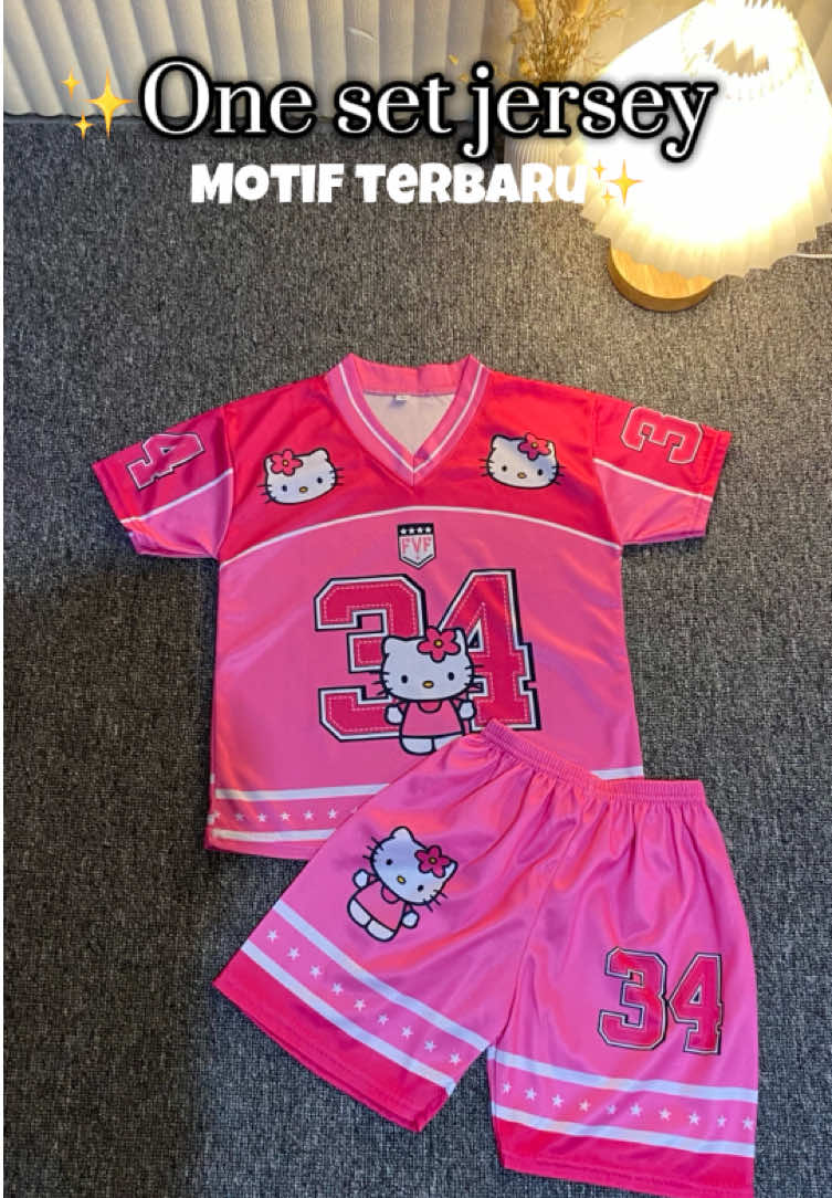 Cantik, keren, kece dan murah. Tunggu apa lagiii🫵😭#jersey #setelanjersey #setelananak #bajuanak 