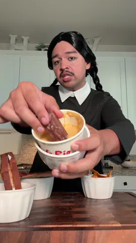 trying you guys weird cravings 🥣 #weirdcravings #pregnancycravings #wednesdayaddams #spookyszn 