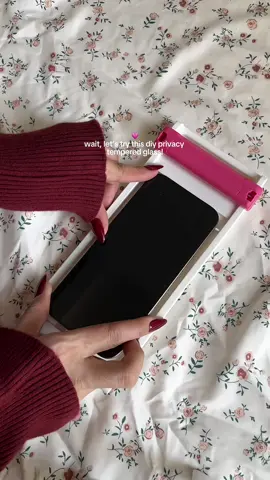 Let’s try my diy privacy tempered glass! #temperedglass #phoneaccessories #privacytemperedglass 