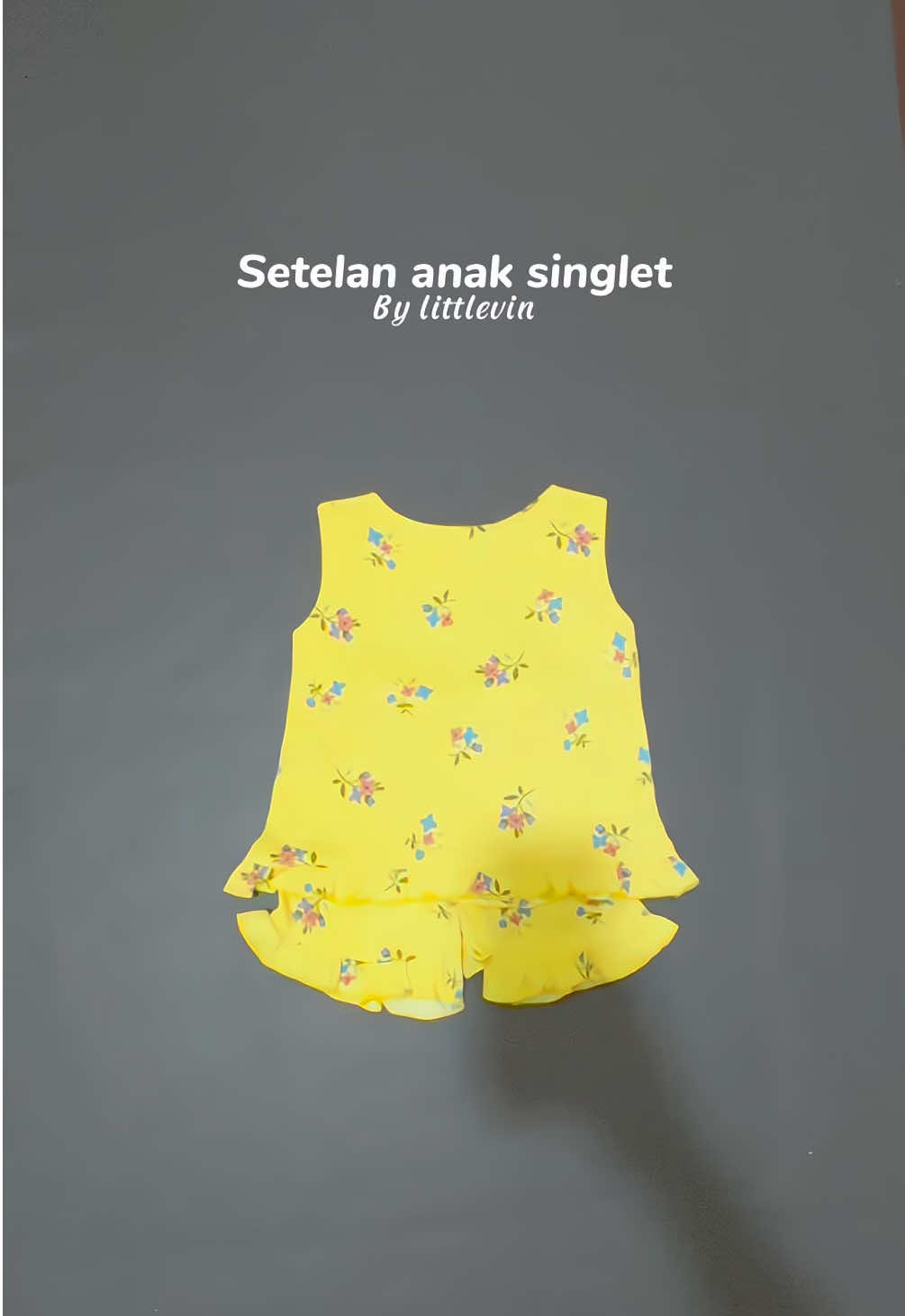 Setelan singlet anak cantik bgt #setelananak #setelanaanaksinglet #littlevin #setelananakperempuan 