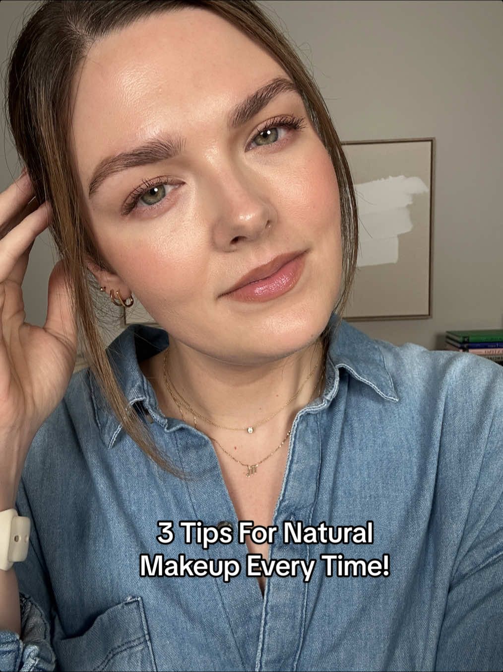 3 tips for a natural makeup look every time ✨ seriously, give them a try 😉  #naturalmakeup #makeupnatural #makeuptips #makeuphacks #naturalmakeuplook 