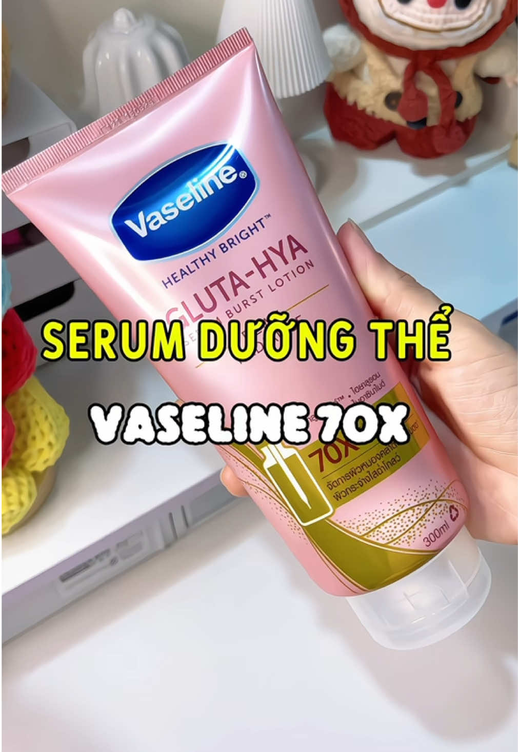 Dưỡng da trắng sáng mịn màng-an toàn-hiệu quả cùng SERUM DƯỠNG THỂ VASELINE 70X này nha mấy bà- giá chỉ có 1xx thôi đó #vaseline #hoptaccungunilever #serumduongthe #vaseline70x #duongdabody 