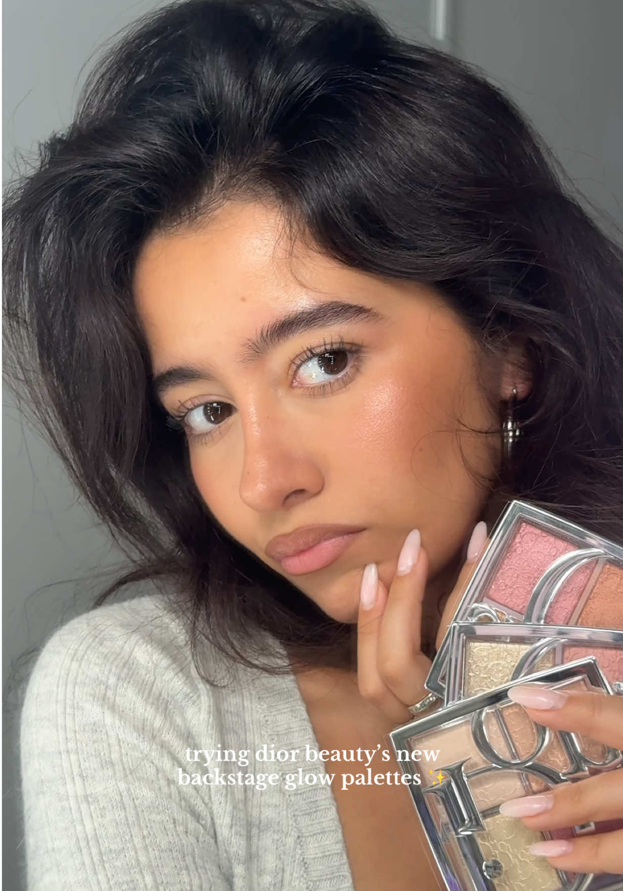 i feel like a fairy just kissed me with fairy dust 🧚‍♀️💞✨🪽#diorbeauty #diorglowpalette 