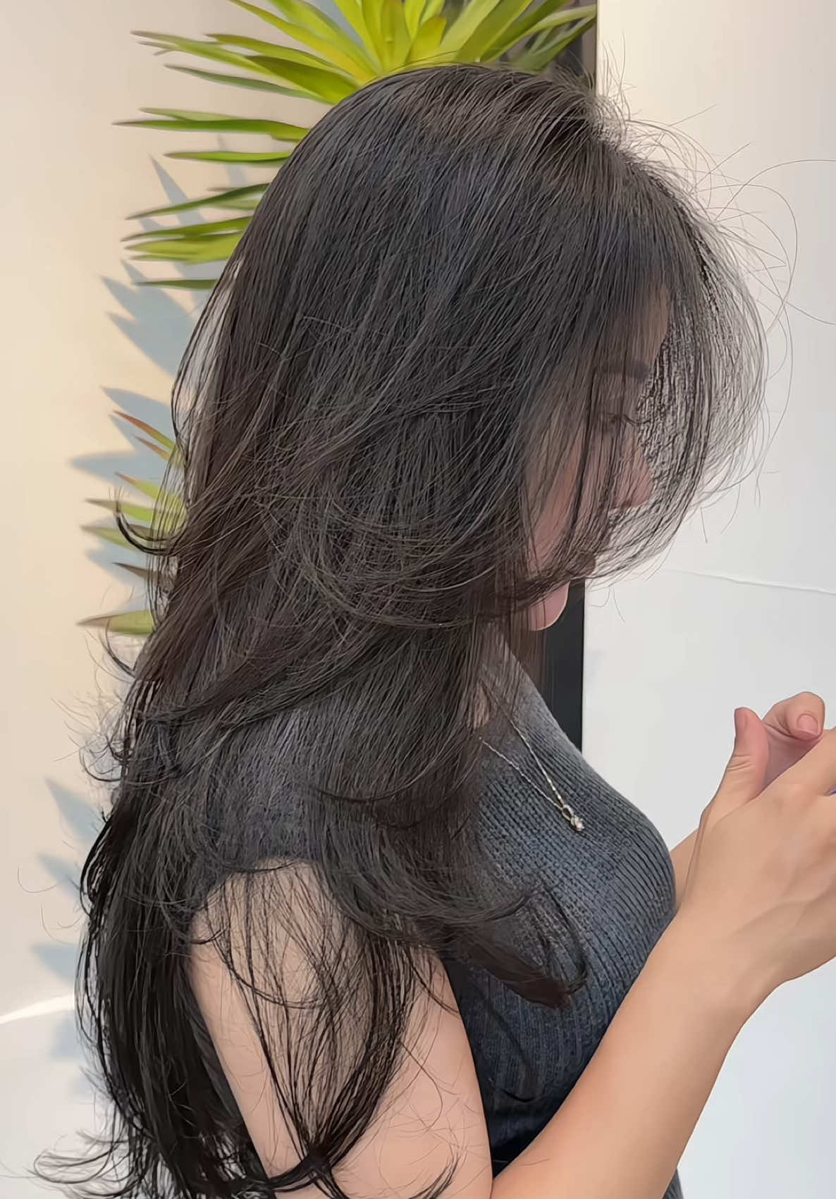 Gội xong sấy khô là đẹp 