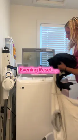 Evening reset 😂 #cleaning #reset #momlife 