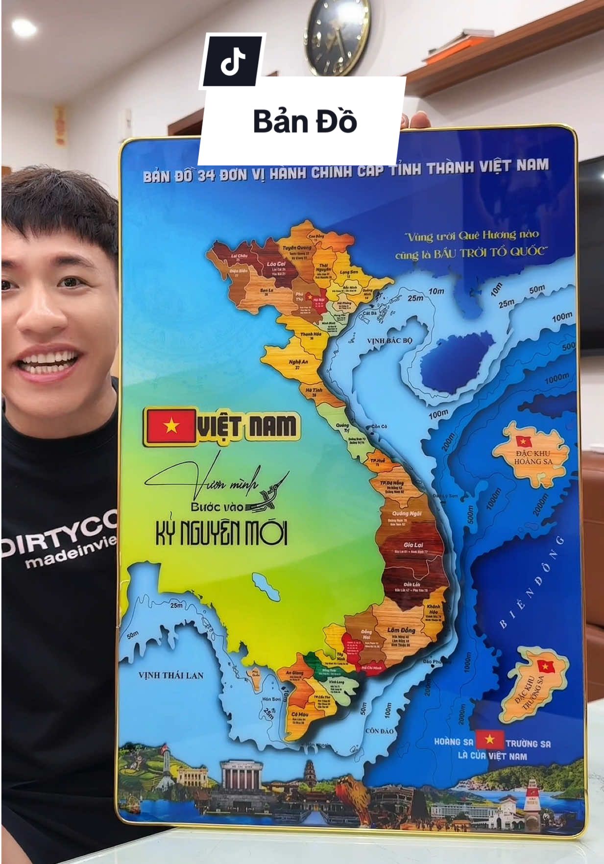 Bản đồ việt nam Tráng Gương #haohomhinh #bandovietnam 