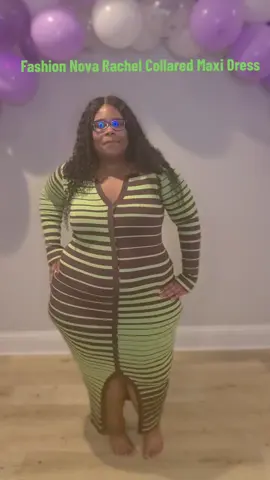 Fashion Nova Rachel Collared Maxi Dress 💚🤎#plussize #plussizefashion #fashiontiktok @Fashion Nova @FashionNovaCURVE 