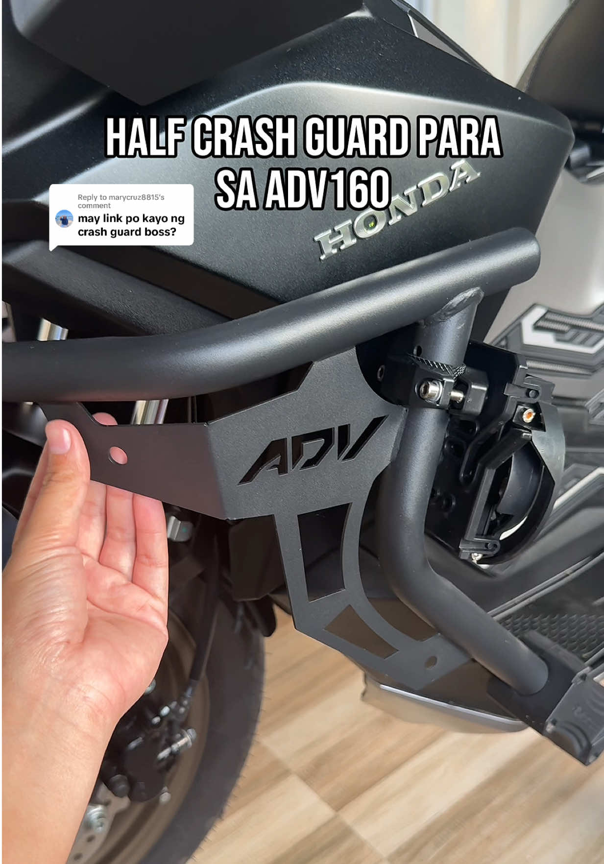 Replying to @marycruz8815  Here ko po nabili maam #advcrashguard #adv160accessories #crashguard 