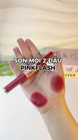 Son tint lid 2 đầu, không lem không dính cốc 🥃 #sontint #sonhaidau #pinkflash #chinhthichriviu #sonhaidaupinkflash 