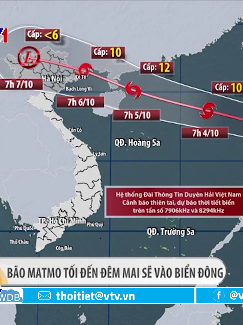 Áp thấp nhiệt đới mạnh thành bão số 11, tên quốc tế Matmo | VTVWDB
