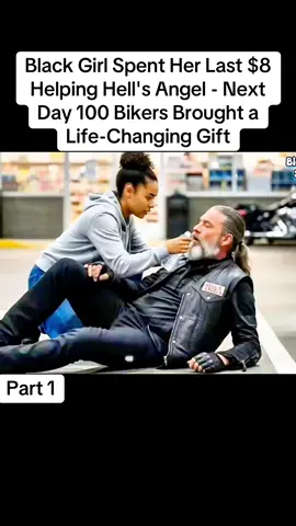 Black Girl Spent Her Last $8 Helping Hell's Angel - Next Day 100 Bikers Brought a Life-Changing Gift #news #storytelling #newstory #foryourpage 