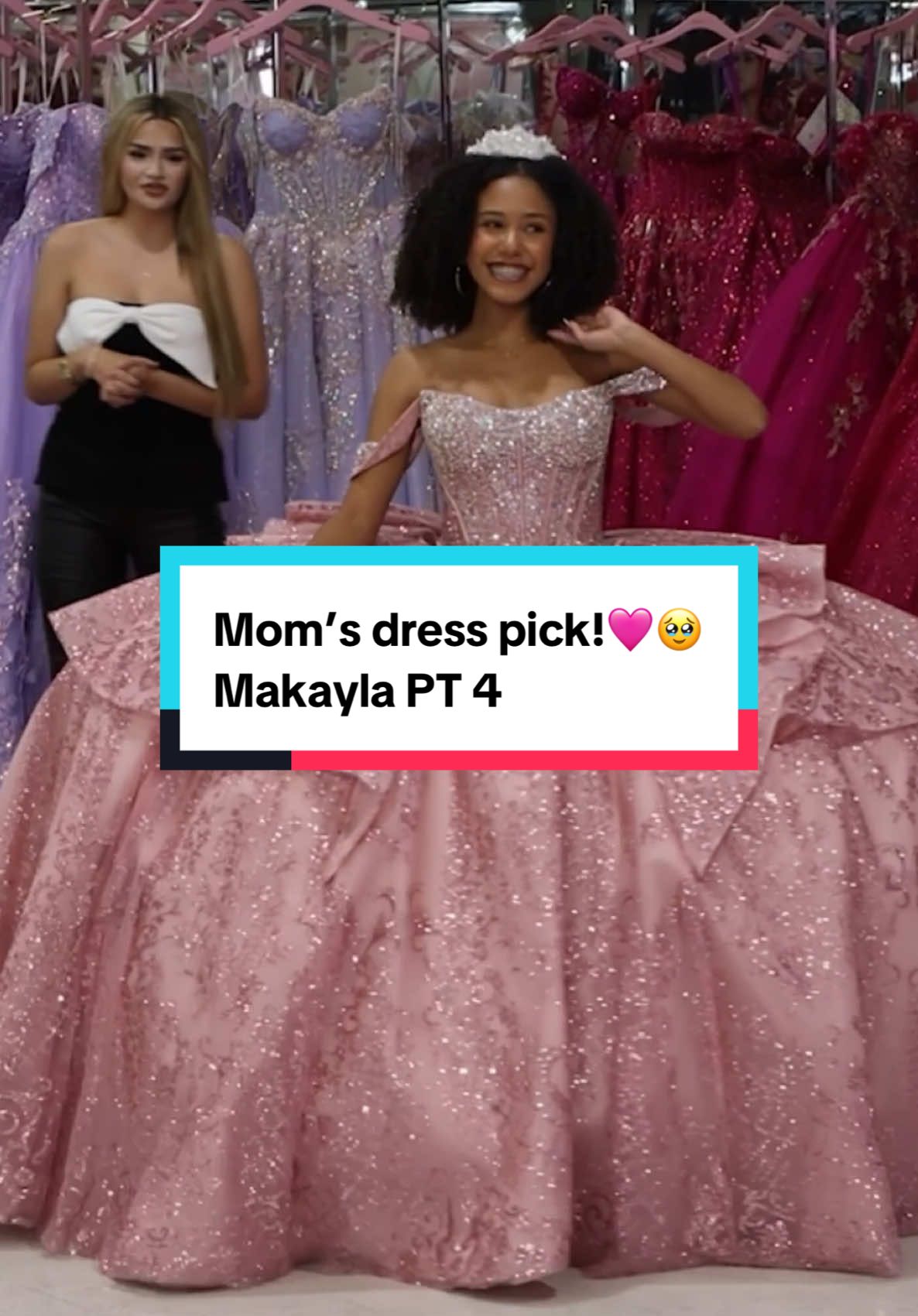 Replying to @★ ★ ★ ★ ★ Will PINK or SAGE win?🥹👗 Watch FULL episode on #Moda2000’s YT Channel! Link in bio!✨ #PlanningMyQuince #quince #quinceañera #dresses 
