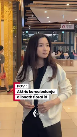 saranghae eonnie🫰🏻dateng ke booth floral id🤍🛒 beli cardigan ✨#floralidofficial #randezvous #bazar #aeonmall 