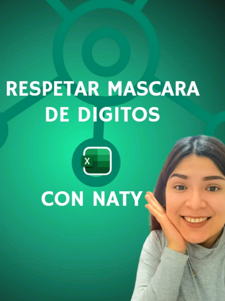 En #NatyTeExplica vimos cómo usar la función TEXTO en Excel para aplicar una máscara y convertir números como 1245 en 00001245. ¡Practicalo y éxitos! #contable #logistica #admin #tips 