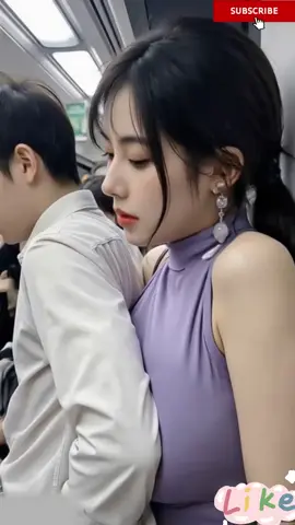 서울의 혼잡한 지하철 #aiart #지하철 #shorts (1)