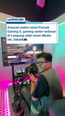 Puncak Gaming X, gaming center terbesar di Lampung udah resmi dibuka, Sekelik! Buat kamu yang suka mabar, turnamen, atau sekadar nongkrong gaming vibes, tempat ini bisa jadi spot baru yang seru banget! 🎮 Tunggu video kita selengkapnya ya. Gas ajak teman dan keluargamu ke sini, Sekelik!  ... Original Content by Lampung Geh! ©️ … #LampungGeh #PuncakGamingX #GamingCenterLampung #Antasari #BandarLampung    