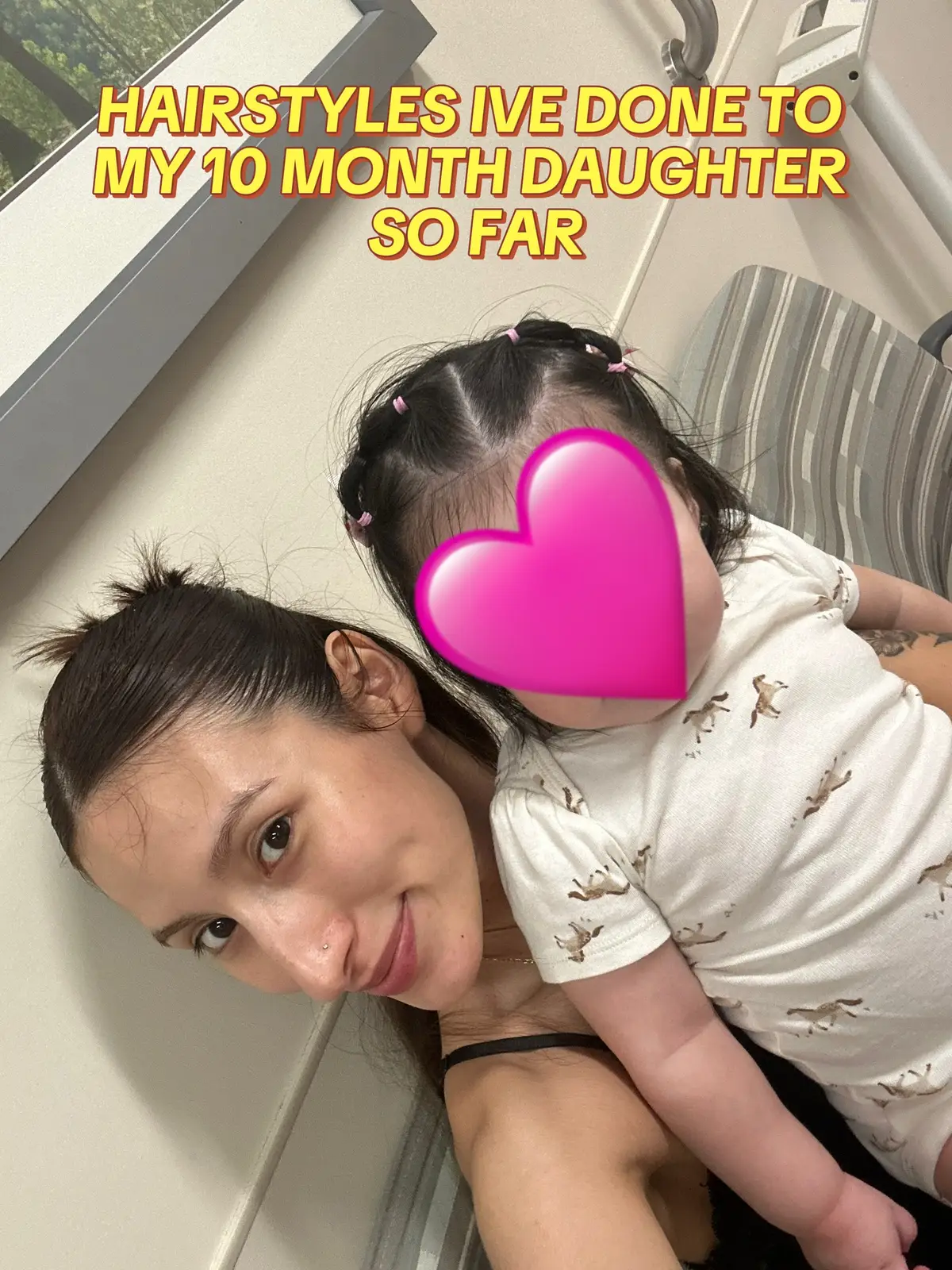 she always gets compliments on her hair 🩷  #mom #hairstylesforbabygirls #babygirl #fyp 