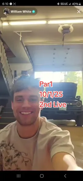 @William White #whiteyy18 Part 1 - 10/1/25 2nd Live #williamwhite #whiteyy18live #williamwhite18 