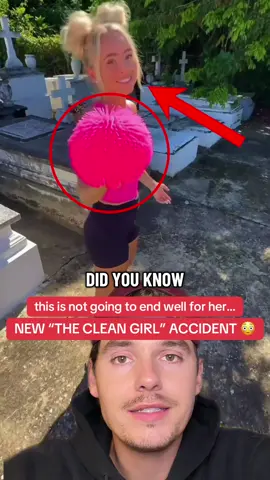 Something scary happened when The Clean Girl was cleaning this grave 😳 accident incident movie 😓 what do you think? 👀