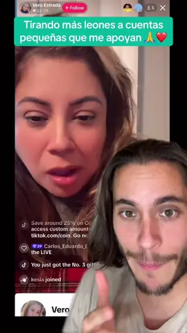 Esta noche tiramos más leones a la gente que me apoya 🙏❤️