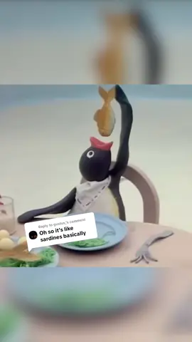 Replying to @gustus_ does anybody here speak penguin? 🐟 #pingu #fish #dogfood 