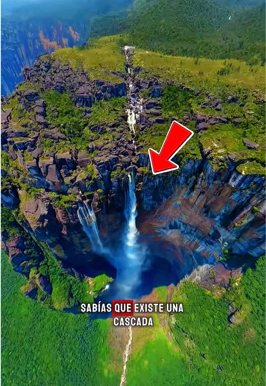 La Cascada Más Alta Del Planeta Está En Venezuela… #cascada #saltodelangelvenezuela #venezuela 