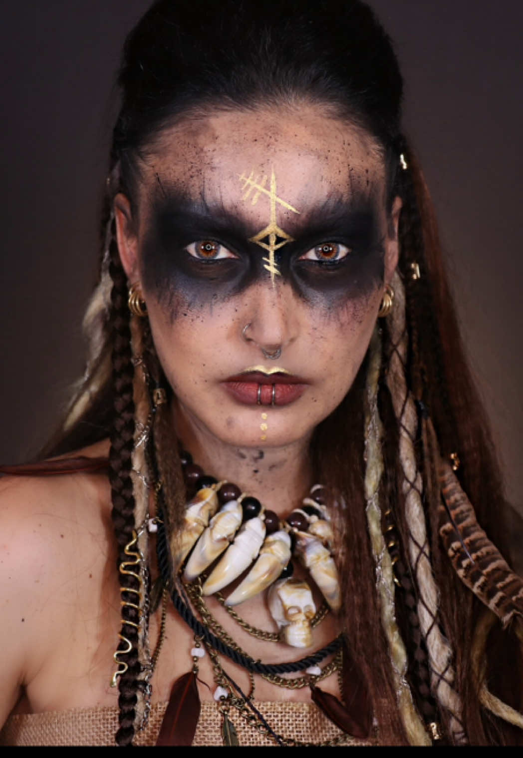 1 de octubre sólo significa una cosa 😱 #halloween Este ha sido uno de mis favoritos #halloweenmakeup #halloweencostume #the100 #vikingos 