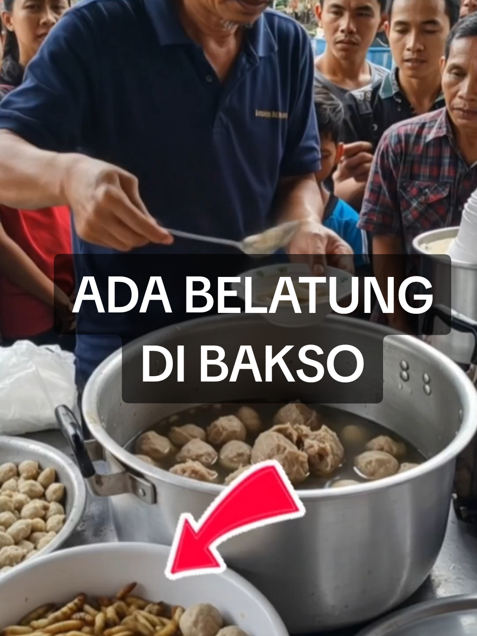 Viral Bakso Belatung. banyak orang tidak sadar. #viral #trending #bakso #horor #gaib 