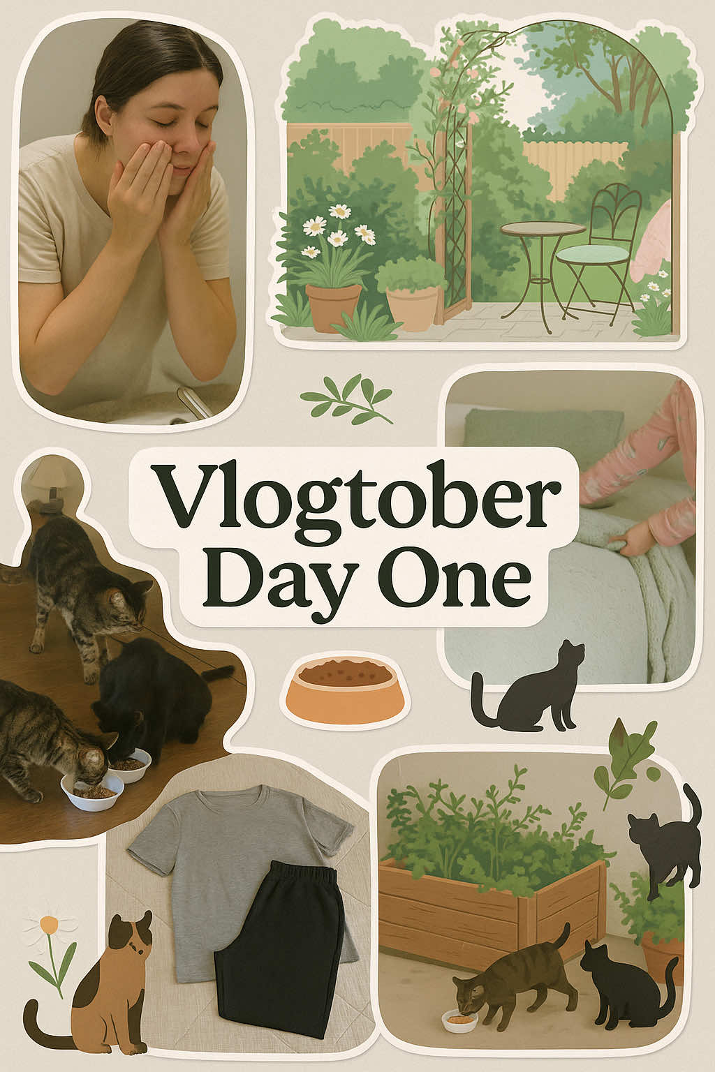 Day 1 of #Vlogtober 🎃✨ still recovering but I didn’t want to miss the start. Today was slow and simple — skincare, a little self-care, feeding the cats, and making the bed. Sometimes cozy days count the most. 🍂🍁 #dayone  #reallife #dayinmylife #momvlog 
