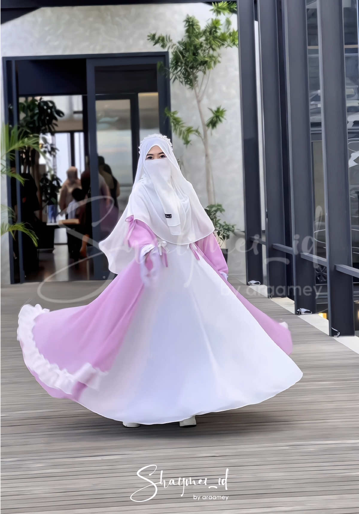 Shalihah Eliana soft lilac cantik bgt 😍💜  order ke @Shaymei_id 👑 // WA : +6285320031232 ✍🏻 #gamiskekinian 