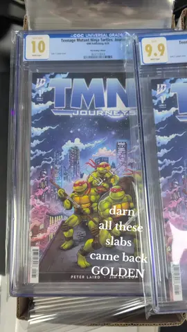 Darn it .... all these numbers are hard to read now that theyre all golden....  Zach with the golden hands is at it again. you know where to get em if ya want em by now :) 5 days til I off to nycc #cgcslabs #artistslabs #cgc #nycc