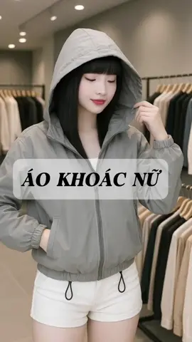 Áo Gió Nhăn 2 lớp Form lững Ngắn #aokhoac #aokhoacnu #aokhoacgio #aokhoac2lop 