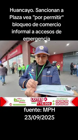 #plazavea #plazaveahuancayo #municipalidad #huancayo #sancion 