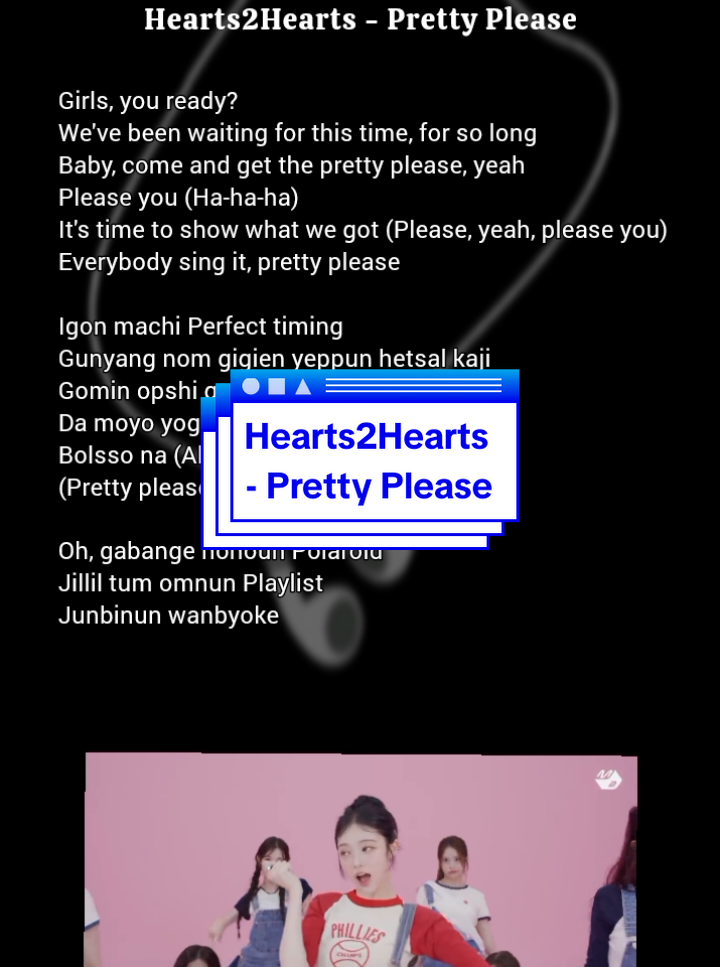 Hearts2Hearts - Pretty Please, Lyrics  #easylyric #lirik #prettyplease #h2h 